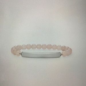 Beaded engraved bracelet